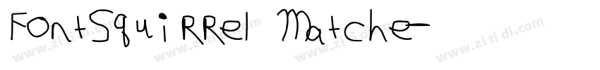 FontSquirrel Matche字体转换